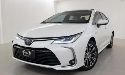 Toyota corolla 1.8 hybrid altis premium - branca - 2021/2021
