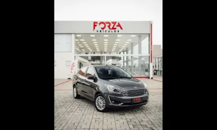 Ford ka 1.5 sedan titanium 12v flex 4p aut.  - cinza - 2020/2021