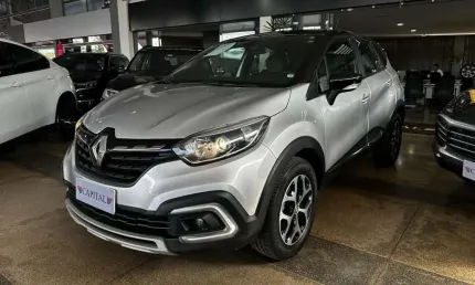 Renault captur 1.3 tce flex intense x-tronic - prata - 2021/2022