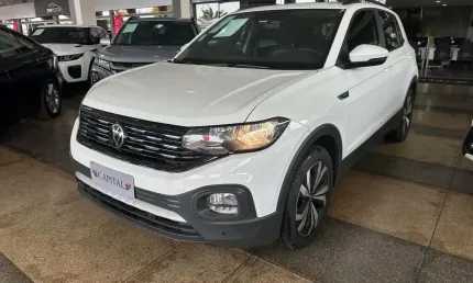 Volkswagen t-cross 1.0 200 tsi total flex comfortline automático - branca - 2023/2024