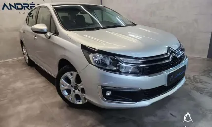 Citroën c4 lounge feel 1.6 turbo flex aut.  - prata - 2018/2019