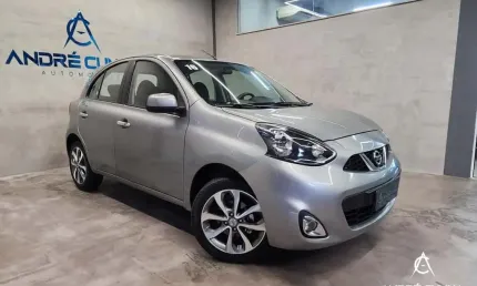 Nissan march sl 1.6 16v flex fuel 5p  - cinza - 2015/2016