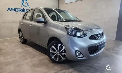 Nissan march sl 1.6 16v flex fuel 5p  - cinza - 2015/2016