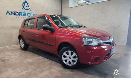 Renault clio expression 1.0 hi-power 16v 5p  - vermelha - 2013/2014