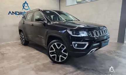 Jeep compass limited 2.0 4x4 diesel 16v aut.  - preta - 2018/2018
