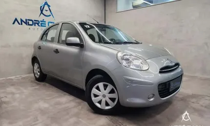 Nissan march s 1.6 16v flex fuel 5p  - cinza - 2011/2012