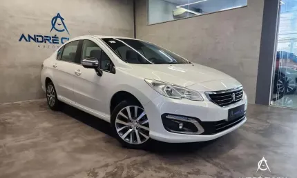 Peugeot 408 roland garros 1.6 tb flex 16v 4p aut  - branca - 2017/2018