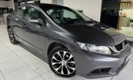 Honda civic 2.0 lxr 2015 cinza automático!!!
