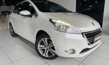 Peugeot 208 1.6 griffe 2014 branco automático teto solar panorâmico!!!