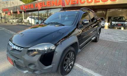 Fiat strada adventure1.8/ 1.8 locker flex cd  - preta - 2018/2019