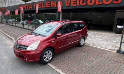 Nissan grand livina 18sl - vermelha - 2011/2012
