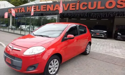 Fiat palio attractive 1.0 evo fire flex 8v 5p  - vermelha - 2015/2015