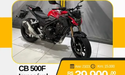 Cb500f 2023 baixo km