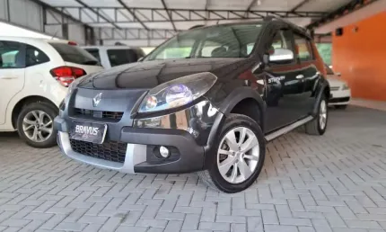Renault sandero stw 16hp - preta - 2012/2013