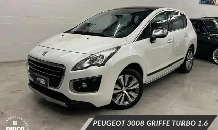Peugeot 3008 griffe 1.6 turbo 16v 5p aut.  - branca - 2014/2015