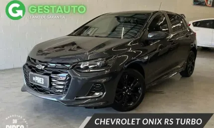 Chevrolet onix hatch rs 1.0 tb 12v flex 5p aut.  - cinza - 2023/2024