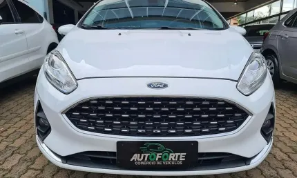 Ford fiesta 1.6 titanium automatico - branca - 2018/2018