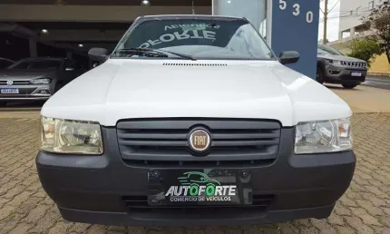 Fiat mille uno  economy 2p - branca - 2009/2010