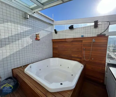 Tá linda viu!! cobertura duplex em prédio frente mar * mobiliada finamente com ofurô