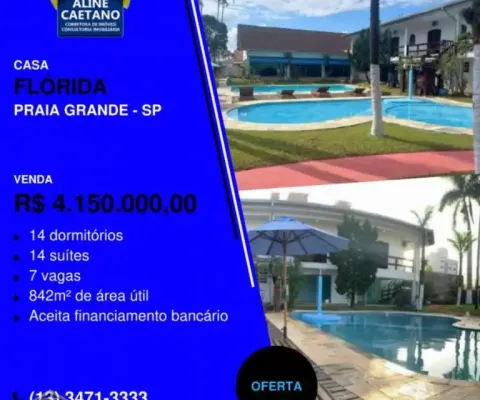 Casa com 14 quartos à venda na Rua Flórida, 51, Balneário Flórida, Praia Grande