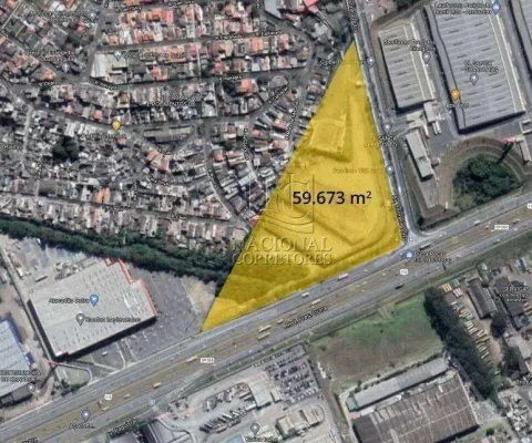 Terreno à venda, 59600 m² - jardim cumbica - guarulhos/sp