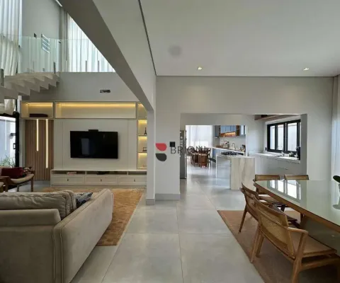 Casa de alto padrão a venda com 270 m², possui 3 suítes no condomínio vivendas da mata em ribeirão preto i imobiliária brioni imóveis