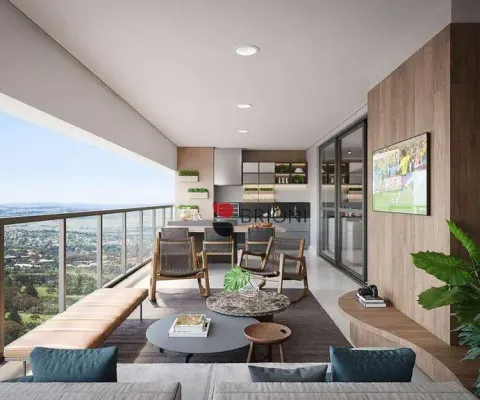 Apartamento de alto padrão a venda com 227 m², possui 3 suítes no condomínio cidade de zurique em ribeirão preto i imobiliária brioni imóveis