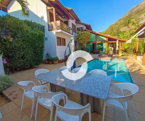 Casa com 4 dormitórios à venda, 300 m² por r$ 3.500.000,00 - itacoatiara - niterói/rj