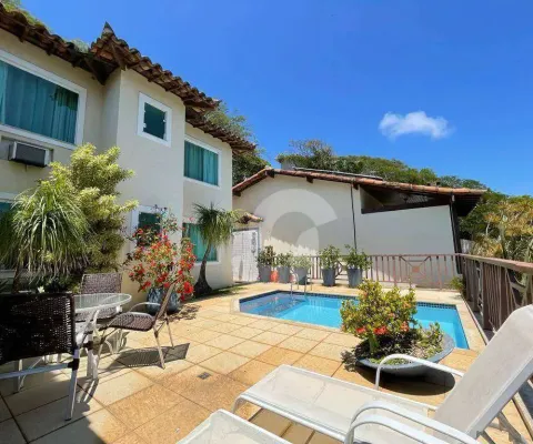 Búzios - geribá (costa brava). casa maravilhosa 4 suítes, piscina, lavabo, varandão, churrasqueira, 7 vagas de garagem. r$ 1.980.000