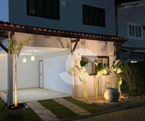 Maravilhosa casa duplex com 3 dormitórios em condomínio pequeno!  174 m² por r$ 590.000 - maravista - niterói/rj