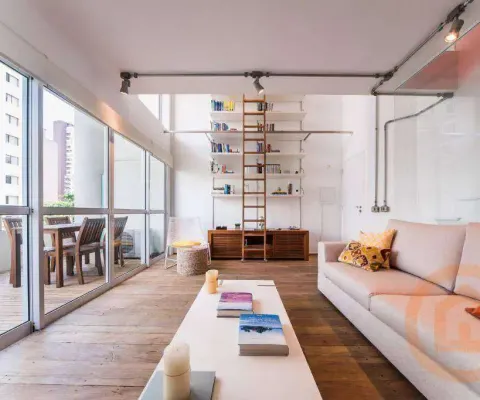 Loft com 1 dormitório, 74 m² - venda por r$ 1.850.000,00 ou aluguel por r$ 13.190,08/mês - vila nova conceição - são paulo/sp