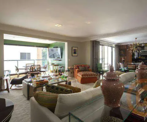 Apartamento com 3 dormitórios à venda, 200 m² por r$ 3.500.000 - jardim guedala - são paulo/sp