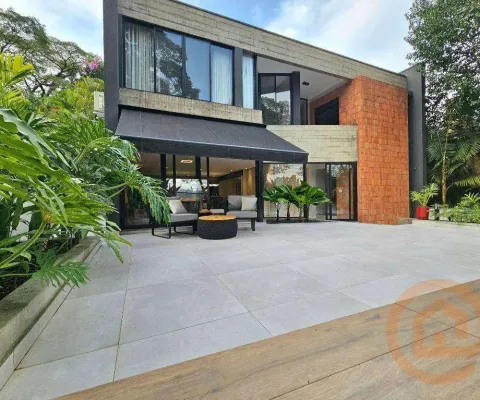 Espetacular casa com 3 suítes a  venda, 408 m² por r$ 5.850.000 - brooklin - são paulo/sp