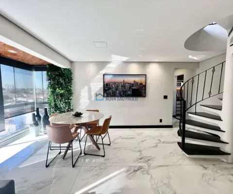 Cobertura duplex belíssima de 108,70m², terraço gourmet enorme !  ao lado shopping plaza sul