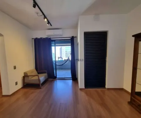 Flat em moema com 50m², com 01 dormitório e 01 vaga de garagem com manobrista