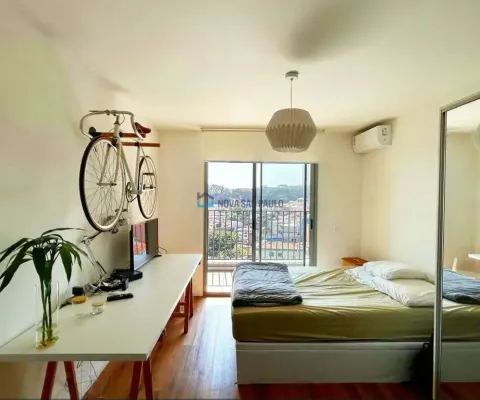Apartamento studio à venda, com sacada, próximo ao metrô santos imigrantes.