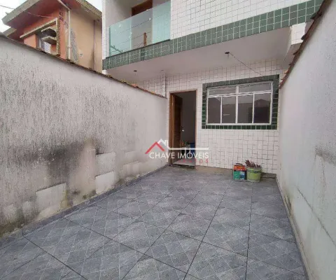 Casa com 2 dormitórios à venda, 75 m² por r$ 380.000,00 - santa maria - santos/sp