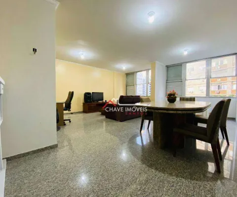 Apartamento com 2 dormitórios à venda, 120 m² por r$ 586.000,00 - josé menino - santos/sp