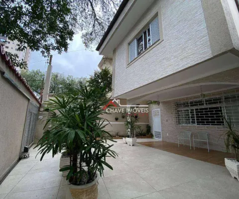Sobrado à venda, 156 m² por r$ 1.550.000,00 - aparecida - santos/sp