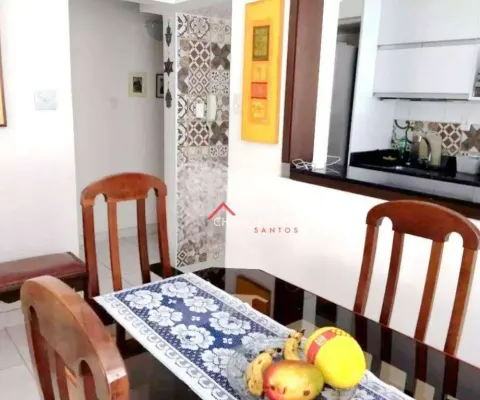 Apartamento à venda, 90 m² por r$ 532.000,00 - boqueirão - santos/sp