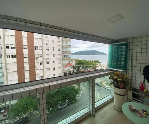Apartamento com 1 dormitório à venda, 68 m² por r$ 550.000,00 - embaré - santos/sp
