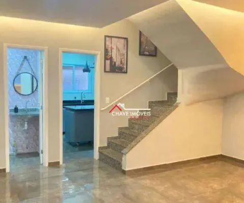 Sobrado com 3 dormitórios à venda, 120 m² por r$ 860.000,00 - campo grande - santos/sp