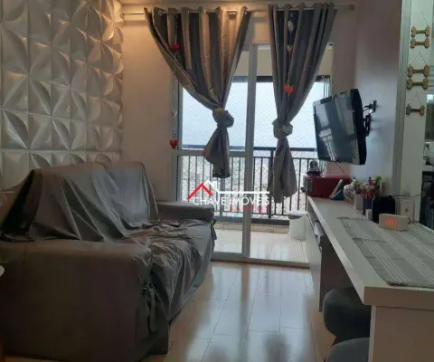 Apartamento com 2 dormitórios com 1 suíte andar alto à venda, 62 m² por r$ 670.000 - marapé - santos/sp