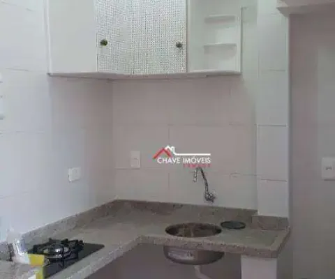 Kitnet com 1 dormitório para alugar, 30 m² por r$ 2.000,02/mês - embaré - santos/sp