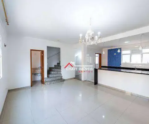 Casa com 3 dormitórios, 136 m² - venda por r$ 1.645.000,00 ou aluguel por r$ 5.500,00/mês - gonzaga - santos/sp