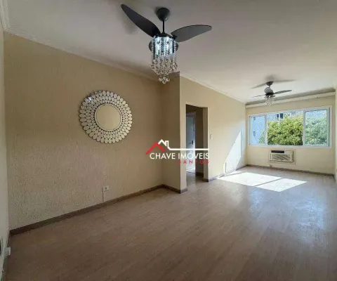 Apartamento com 2 dormitórios, 98 m² - venda por r$ 600.000,00 ou aluguel por r$ 4.000,02/mês - aparecida - santos/sp