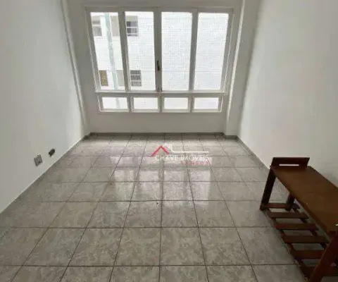 Kitnet com 1 dormitório para alugar, 30 m² por r$ 2.400,02/mês - gonzaga - santos/sp