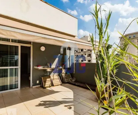 Cobertura à venda em campinas, cambuí, com 2 suítes, com 121.52 m², petrópolis - cambui