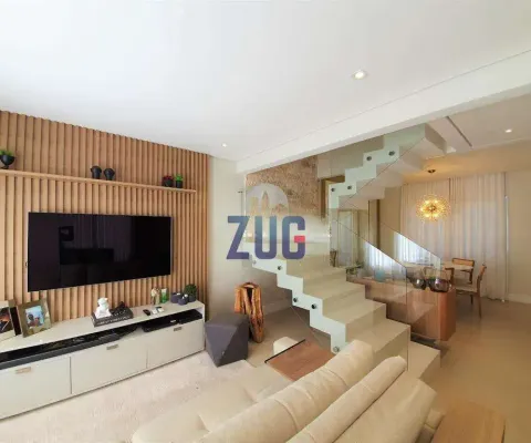 Sobrado à venda em valinhos, chácaras alpina, com 3 suítes, com 144 m², villa dorata residenziale