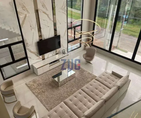 Sobrado à venda em louveira, santa isabel ii, com 4 suítes, com 414 m²
